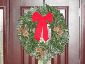 classic Christmas wreath image